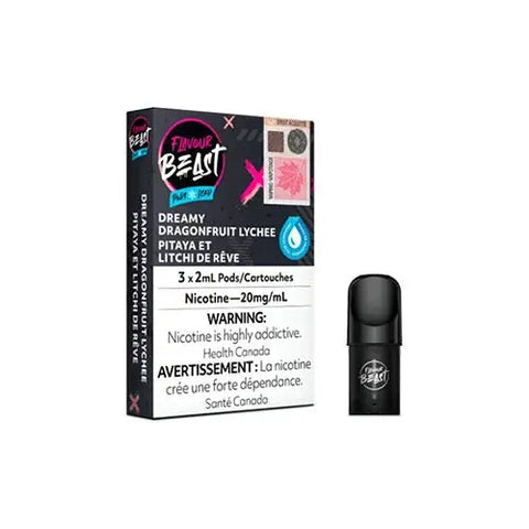 Flavour Beast S Pods - Dreamy Dragon Fruit Lychee Iced | Vape Cloud Flavour Beast S Pods - Dreamy Dragon Fruit Lychee Iced | Vape Cloud
