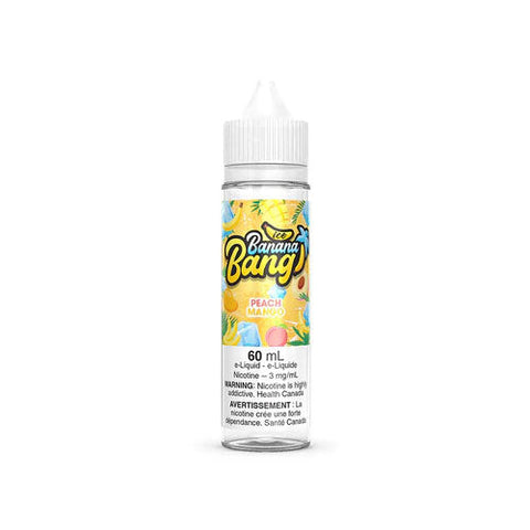 Banana Bang Ice Freebase - Peach Mango (60mL) | Vape Cloud Canada