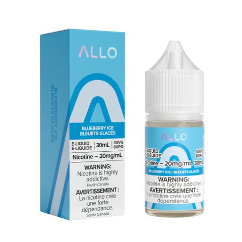 Allo Nic Salt - Blueberry Iced (30mL) | Vape Cloud Canada