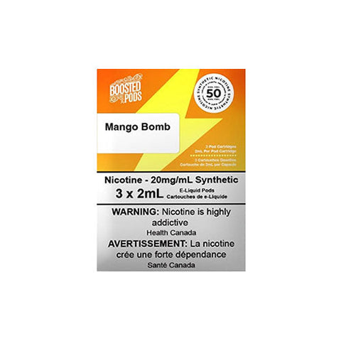 Boosted Pods - Mango Bomb (STLTH Compatible Pods) | Vape Cloud Canada