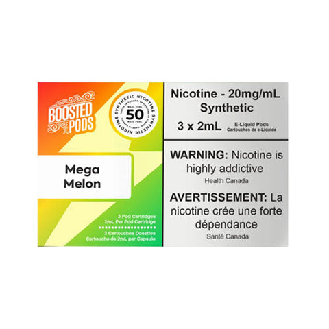 Boosted Pods - Mega Melon (STLTH Compatible Pods) | Vape Cloud Canada