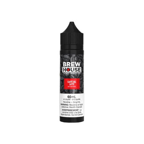 Brew House Freebase - Caffe Del Latte (60mL) | Vape Cloud Canada