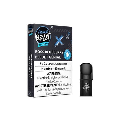 Flavour Beast S Pods - Boss Blueberry Iced | Vape Cloud Canada