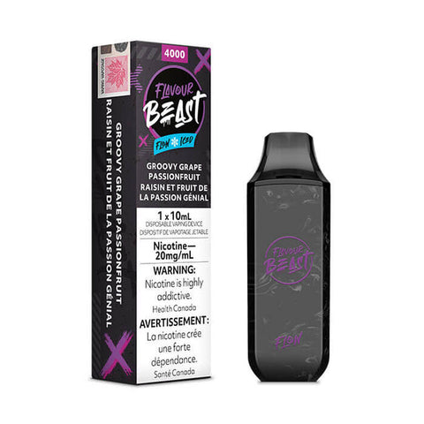 Flavour Beast - Flow - Groovy Grape Passionfruit Disposable Vape Iced | Vape Cloud Canada