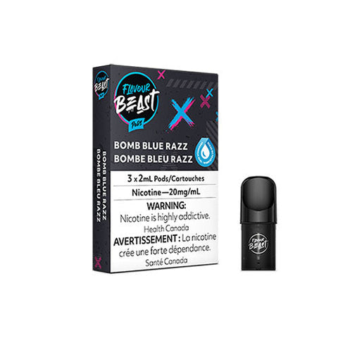 Flavour Beast S Pods - Bomb Blue Razz | Vape Cloud Canada