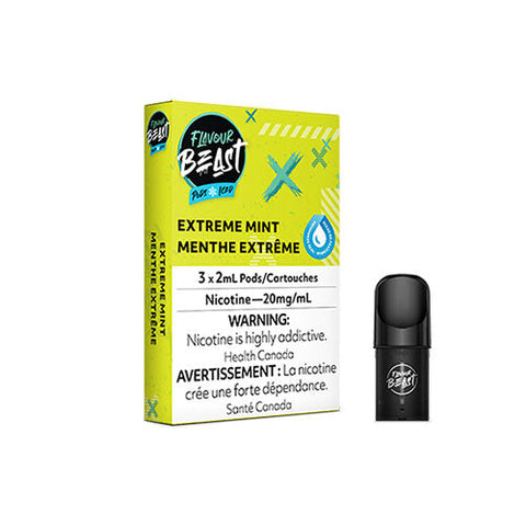 Flavour Beast S Pods - Extreme Mint Iced | Vape Cloud Canada