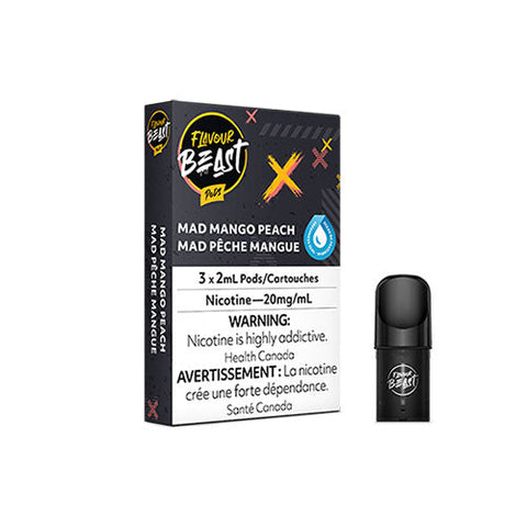 Flavour Beast S Pods - Mad Mango Peach | Vape Cloud Canada