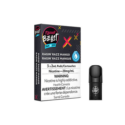 Flavour Beast S Pods - Ragin' Razz Mango | Vape Cloud Canada