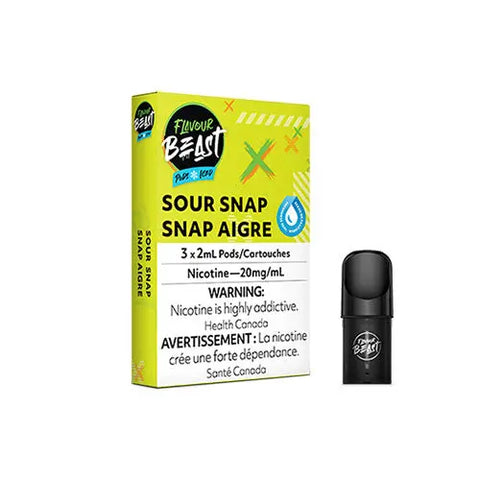 Flavour Beast S Pods - Slammin STS Iced (Sour Snap) | Vape Cloud Flavour Beast S Pods - Slammin STS Iced (Sour Snap) | Vape Cloud