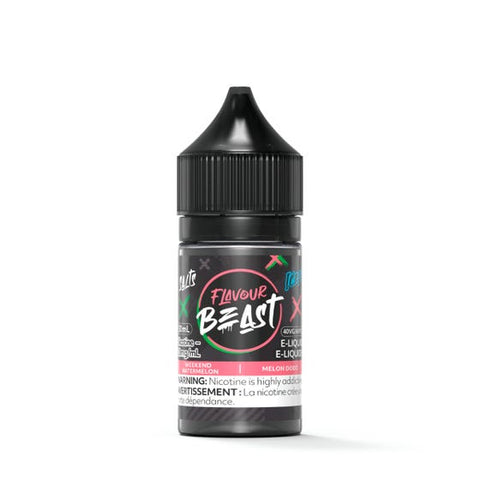 Flavour Beast Nic Salt - Weekend Watermelon Iced (30mL) | Vape Cloud Canada