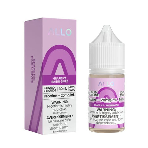 Allo Nic Salt - Grape Iced (30mL) | Vape Cloud Canada