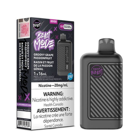 Flavour Beast - Beast Mode 8k - Groovy Grape Passionfruit Iced | Vape Cloud Canada