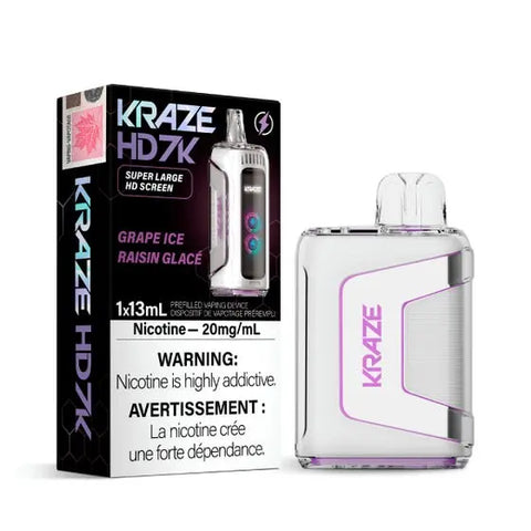 Kraze HD 7k - Grape Ice | Vape Cloud Canada - Vape Cloud Kraze HD 7k - Grape Ice | Vape Cloud Canada - Vape Cloud