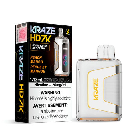 Kraze HD 7k - Peach Mango | Vape Cloud Canada