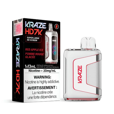 Kraze HD 7k - Red Apple Ice | Vape Cloud Canada