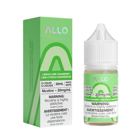 Allo Nic Salt - Lemon Lime Cranberry (30mL) | Vape Cloud Canada