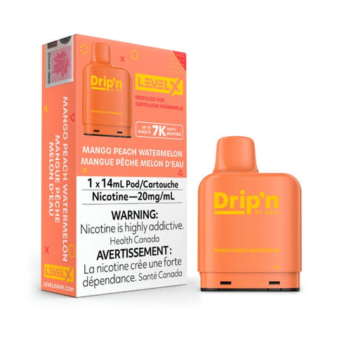 Level X 7k - Drip'n - Mango Peach Watermelon | Vape Cloud Canada