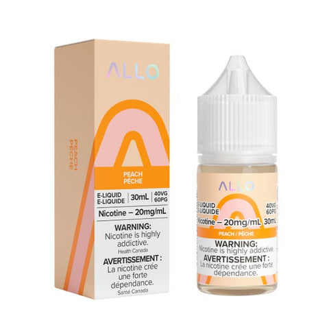 Allo Nic Salt - Peach (30mL) | Vape Cloud Canada