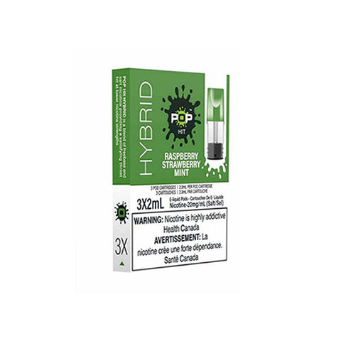 Pop Pods Hybrid - Raspberry Strawberry Mint | Vape Cloud Canada