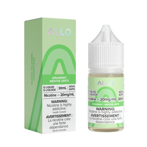 Allo Nic Salt - Spearmint (30mL) | Vape Cloud Canada