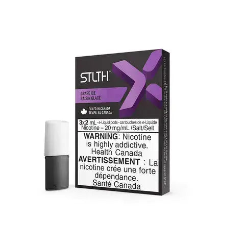 vape pods canada STLTH X – Pre-Filled Nic Salt Pods 2 For £10 Color:Wulf Mods - Black Green Spatter ICED Mango Bomb -