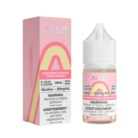 Allo Nic Salt - Strawberry Banana (30mL) | Vape Cloud Canada